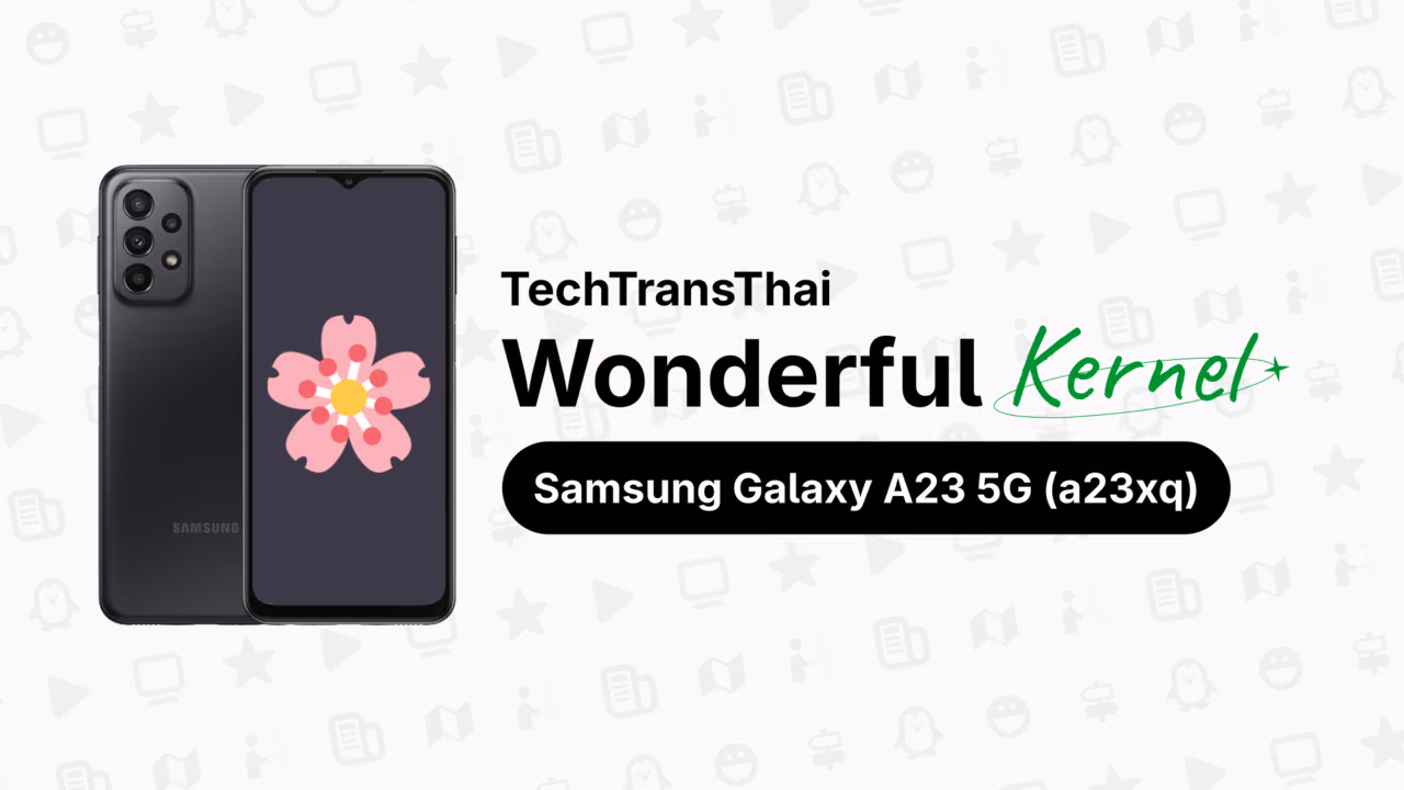 Wonderful Kernel banner for the Samsung Galaxy A23 5G (a23xq)